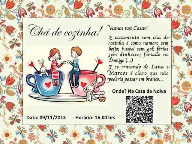 Os convites do chá