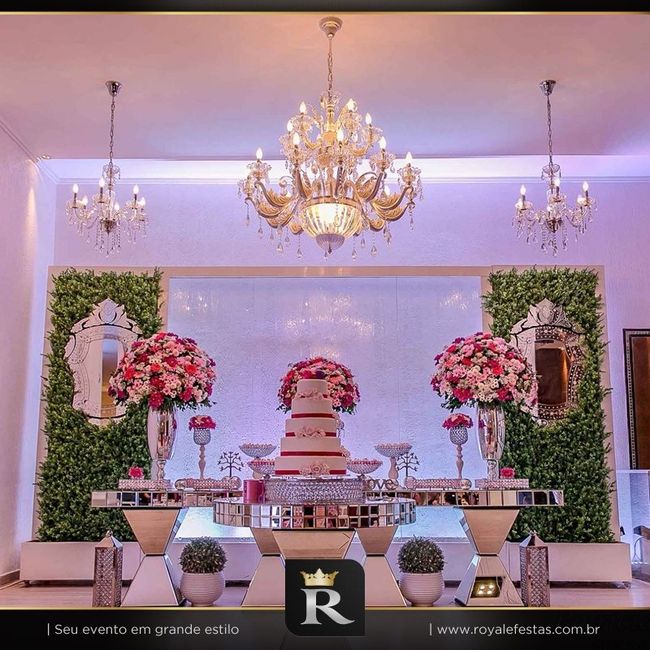 decoração em tons de rosas
