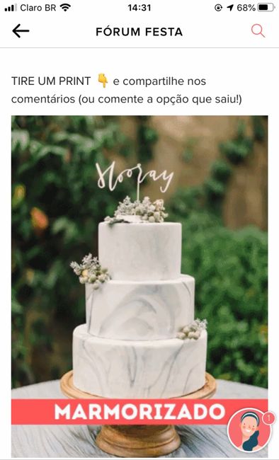 TIRE UM PRINT para decidir o bolo 27