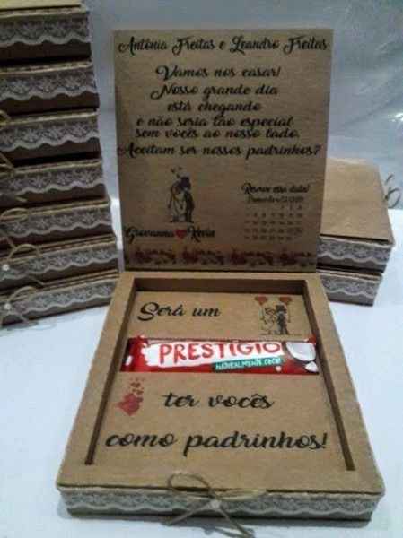 Convites de padrinhos baratos e bons - 3