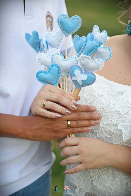 Eu e minha mãe que fizemos o bouquet