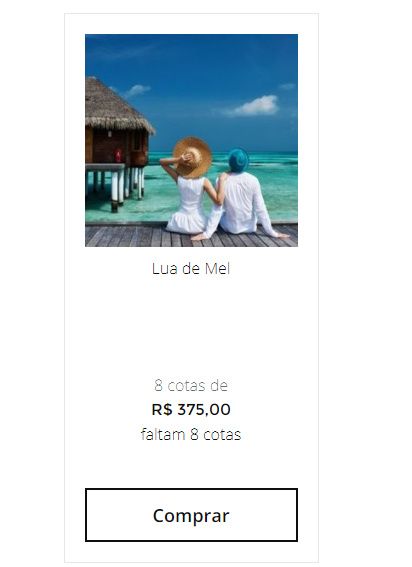Tem cotas para lua de mel