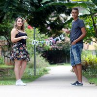 Fizemos o varal também!