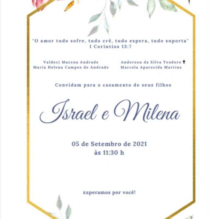 Convite dee Casamento diy - 1
