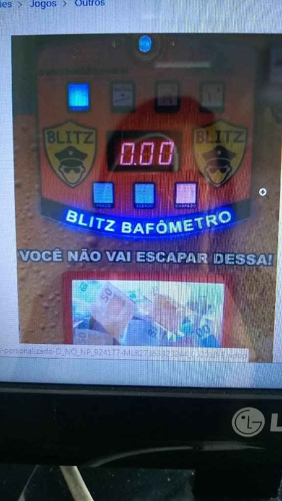 Indicações Bafômetro - 1