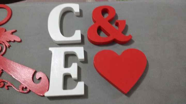 Letras e símbolos para a mesa do bolo