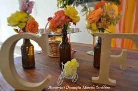 Decoração amarelo e laranja