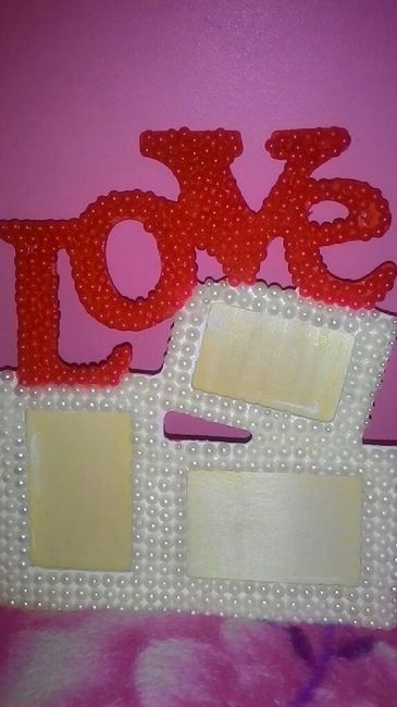 Diy  - faça  você  mesmo.  meu quadro love de pérolas. - 4