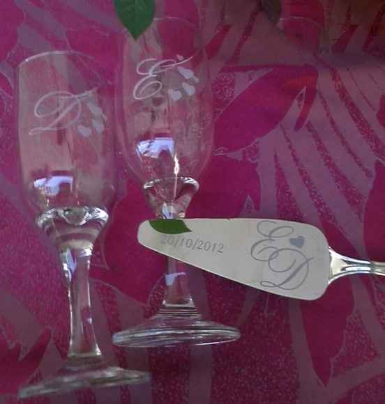 Taça e Espatula personalizadas