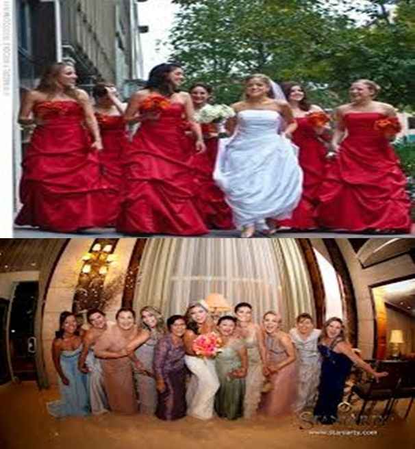 Cores dos vestidos