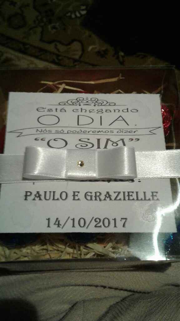 Como foi ou será seu convite para os padrinhos e madrinhas ? - 1