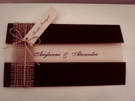 Convite de casamento