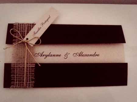 Convite de casamento