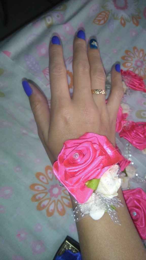 Corsage feito pela mamãe