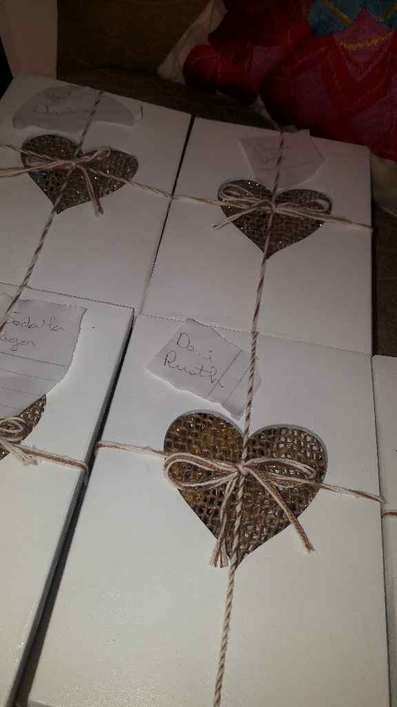 Caixinhas de padrinhos prontas! - 1