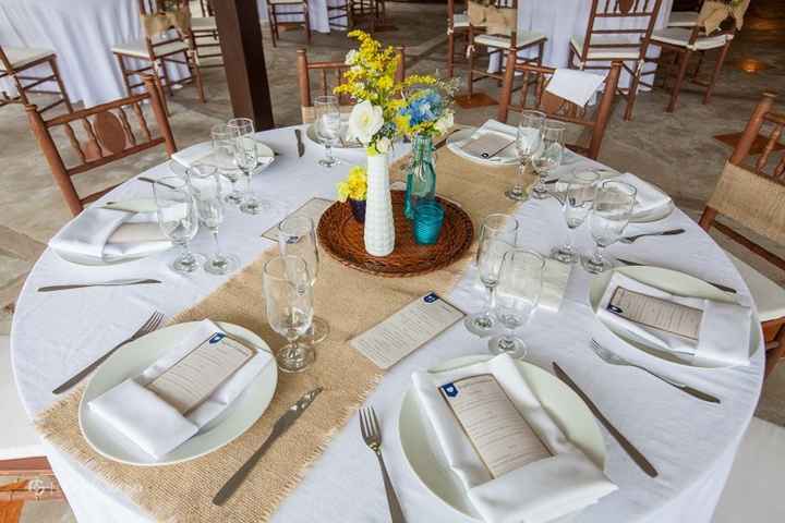 Para um casamento no estilo rústico.