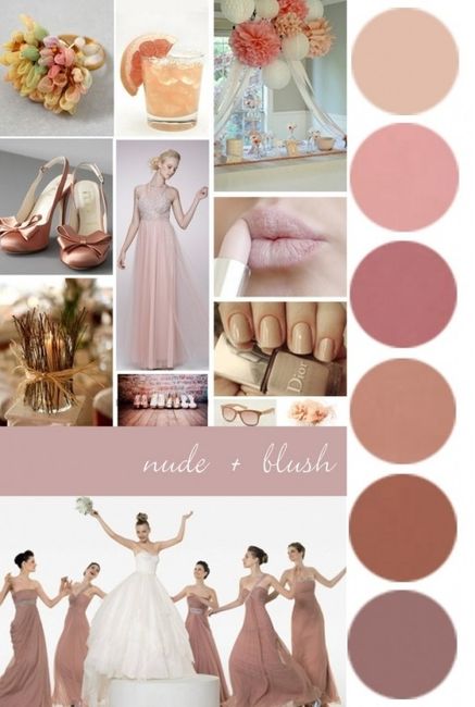 paleta nude + rosa claro