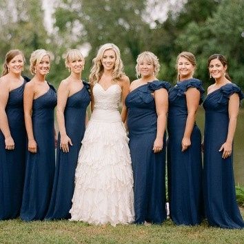 vestido azul marinho para madrinha de casamento