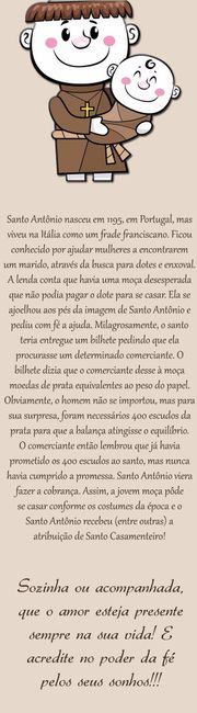 marcador de livro santo antonio