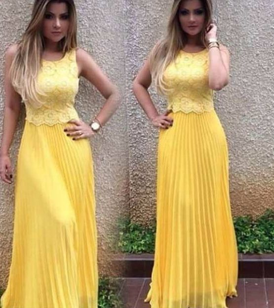 madrinha de amarelo