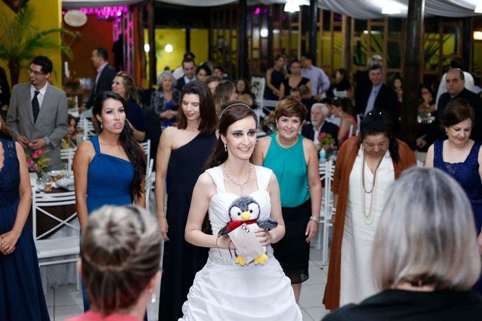 Brincadeira do pinguim com as casadas