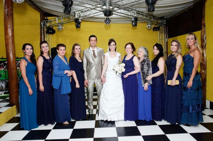 Fotos com pais, padrinhos e madrinhas
