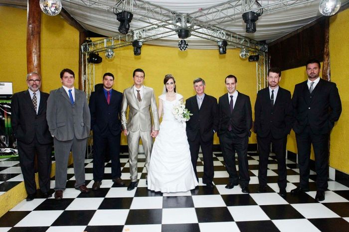Fotos com pais, padrinhos e madrinhas