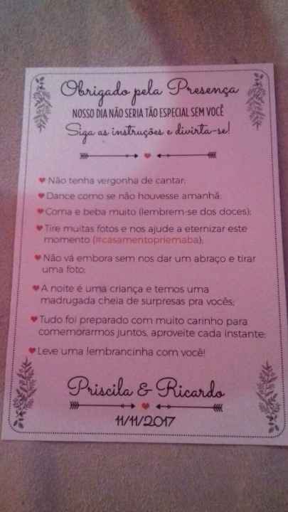 Dicas para os convidados