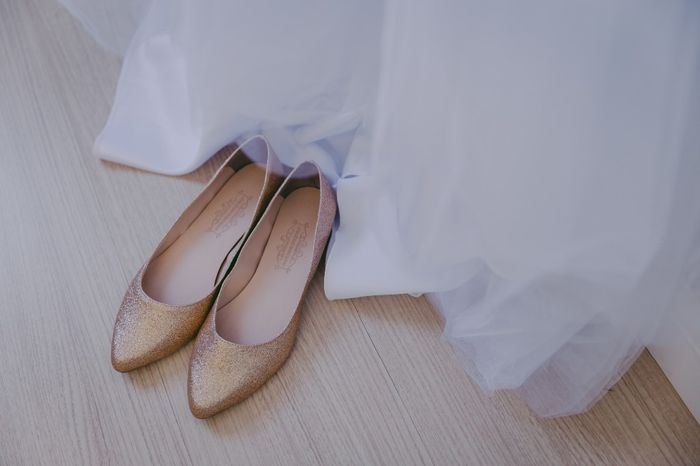 Sapatilha de Glitter dourado