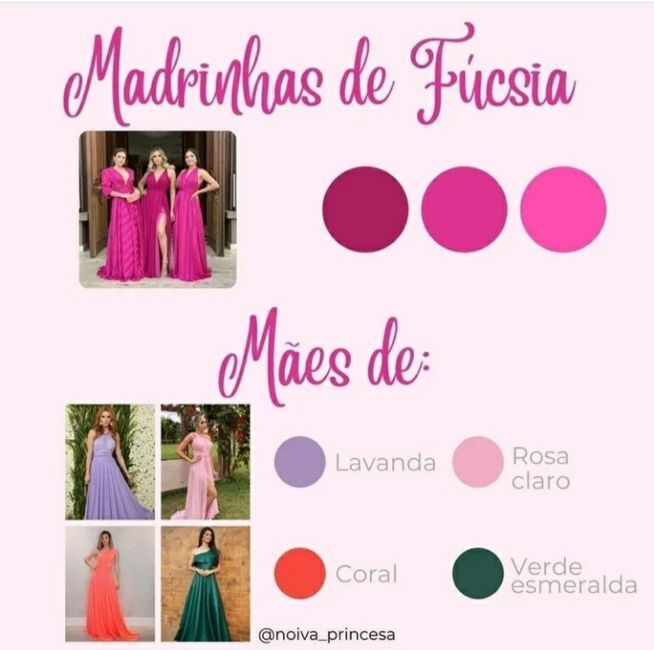 Cor do vestido das mães 4