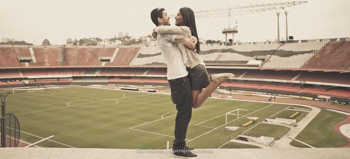 Pré wedding no estádio de futebol ⚽ 2