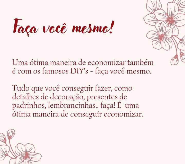 5 dicas para economizar no dia c 😎 - 6