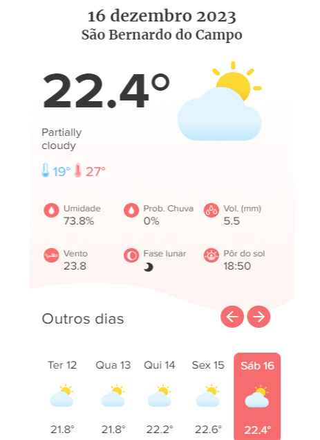 Quer saber qual a previsão do tempo para o seu Dia C? Clique AQUI 👇 - 1