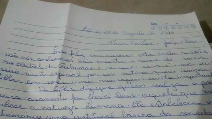  Uma carta abençoada - 1