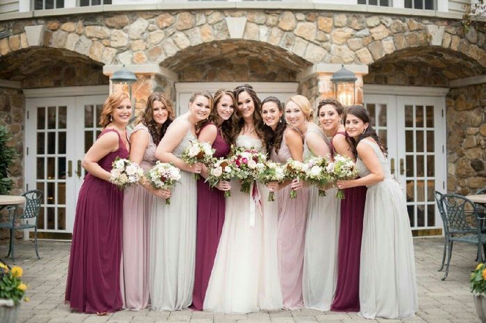Cor do vestido madrinhas e damas. - 1