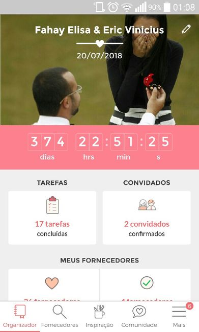 O meu contador ta correndo ai ai chega logo 30/11/2019 - 1