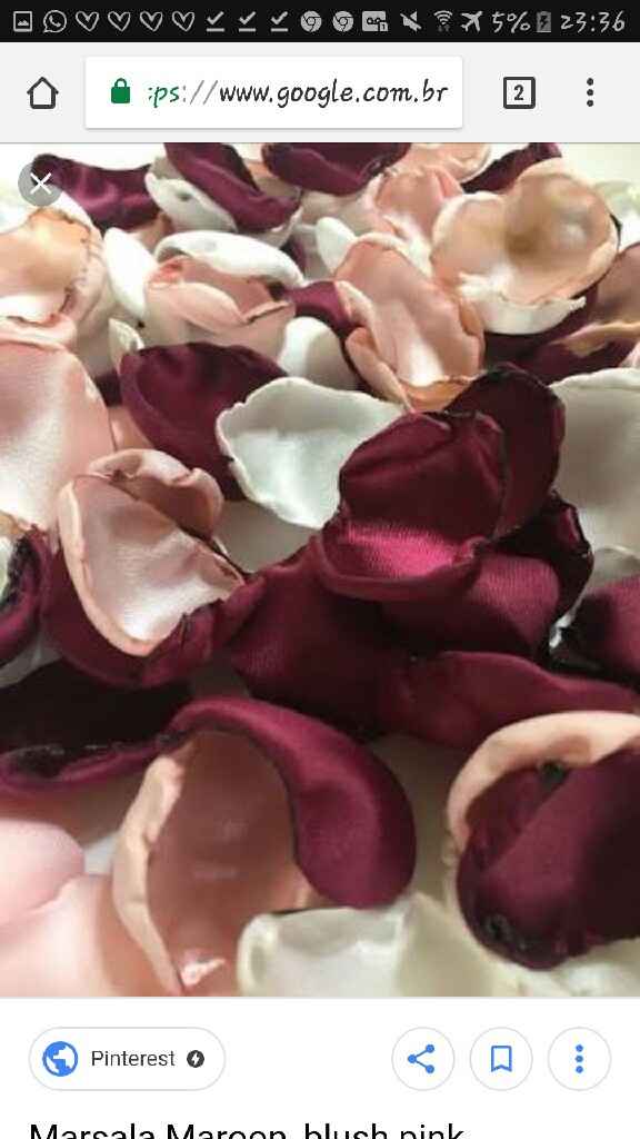 Qual será a cor predominante no seu casamento? - 1