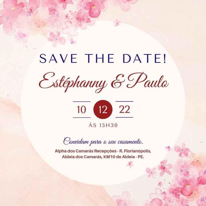 Save the date: sim ou não? - 1