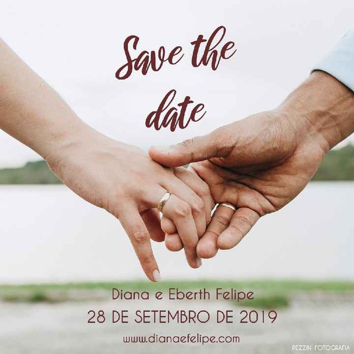Anunciando o casamento! - 1