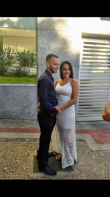 Casamento civil, foi muito rápido, meio aérea 😌 - 2