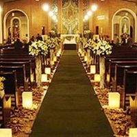 Decoração Igreja - branco com verde.