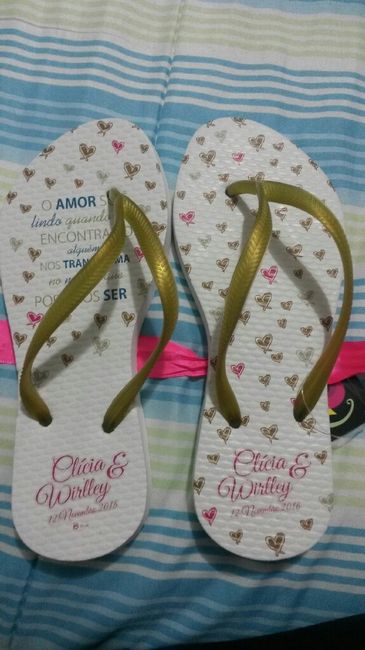 Chinelos das madrinhas - 1