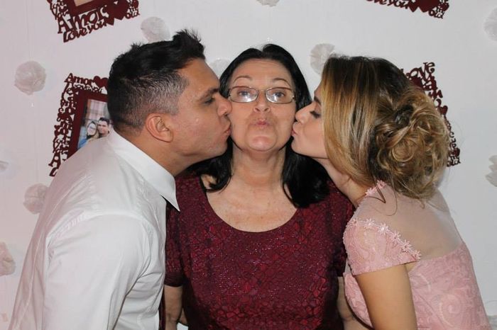 Foto com a mãe da noiva