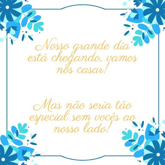 Convite dos padrinhos - 2