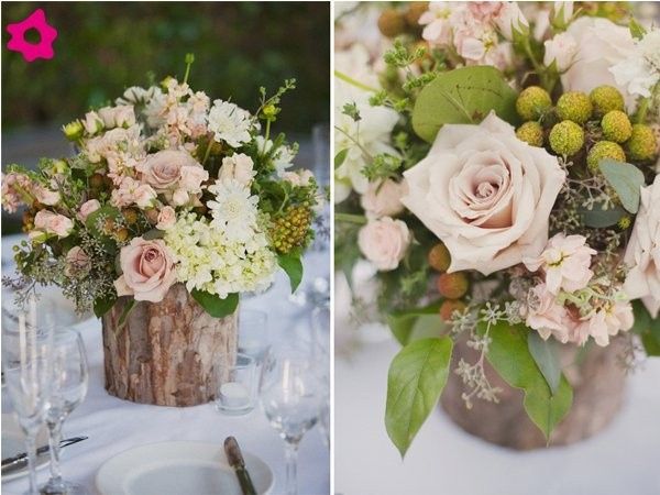 Decoração em tons pasteis para casamento no campo 