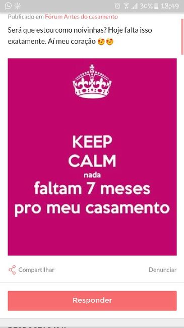  o tempo voa amor 😰😰  Falta 7 meses - 1