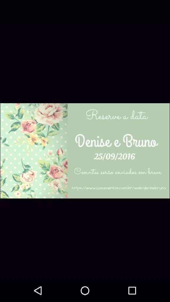 Nosso save the date,vem ver! - 1