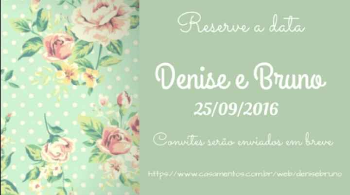 Save the date é necessário? - 1