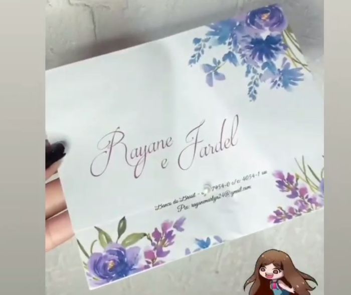 Fazendo o convite de casamento em casa 4
