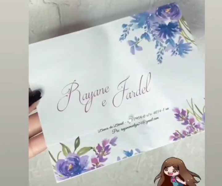 Fazendo o convite de casamento em casa - 1